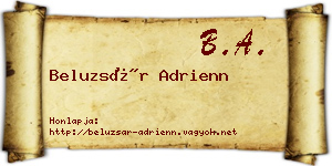 Beluzsár Adrienn névjegykártya